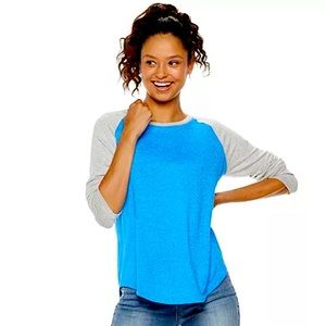 NWT Juniors SO Long Sleeve Baseball Tee